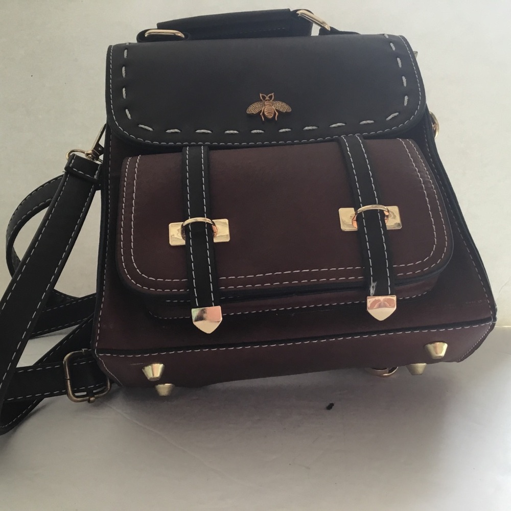 Little Bee mini brown backpack